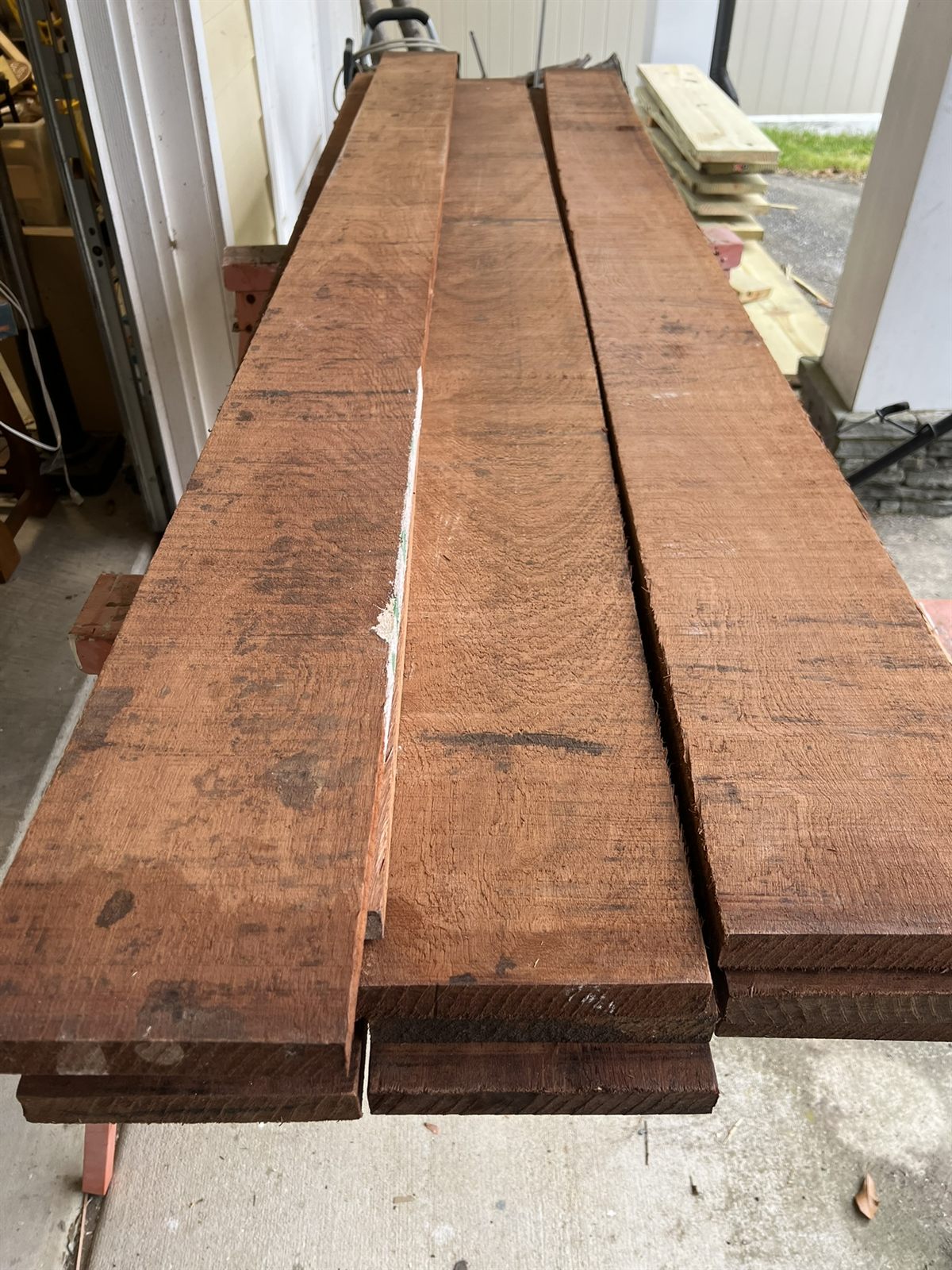 Sapele mahogany, waiting to be milled
